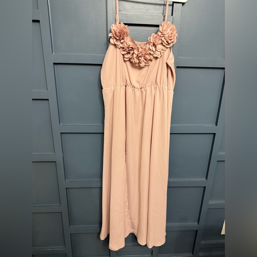 SHEIN Mauve Floral Maxi Dress-NEVER WORN
